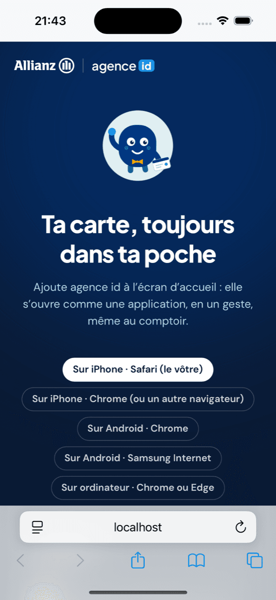 Étape 1 : Touche le bouton Partager, en bas de l’écran.