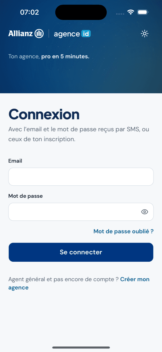 Étape 4 : Ouvre agence-id depuis ton écran d’accueil : elle s’affiche en plein écran.